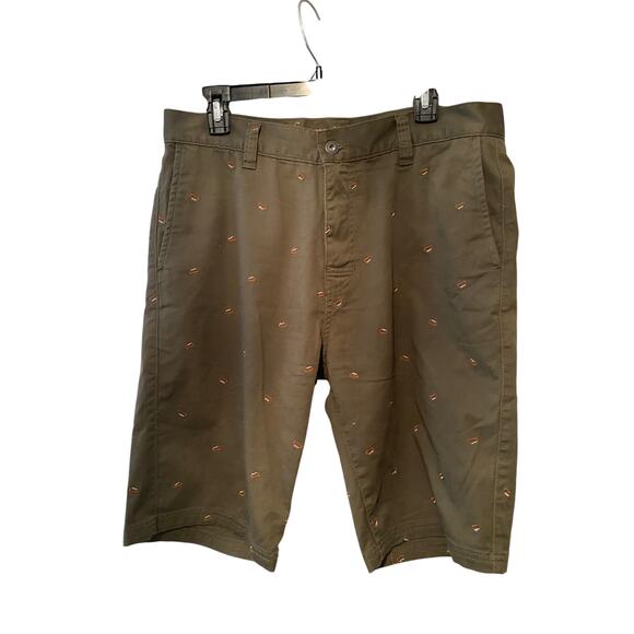 PRANA | Men's Olive print Shorts | Size 34 Olive - Picture 1 of 5